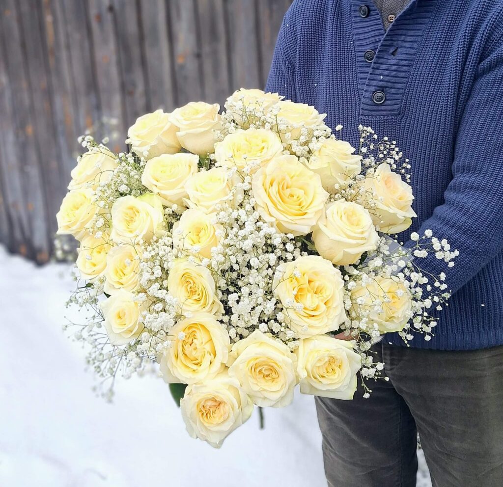 Bukiet białych róż Żory